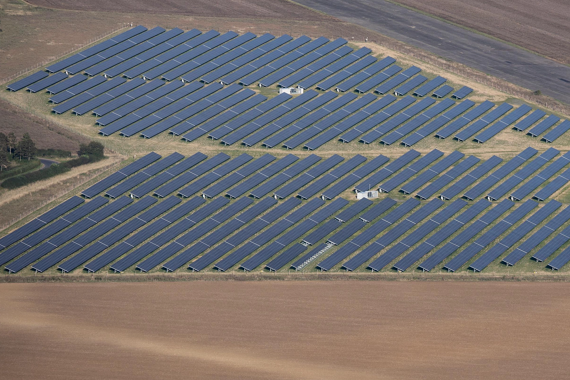 Champ de panneau solaire