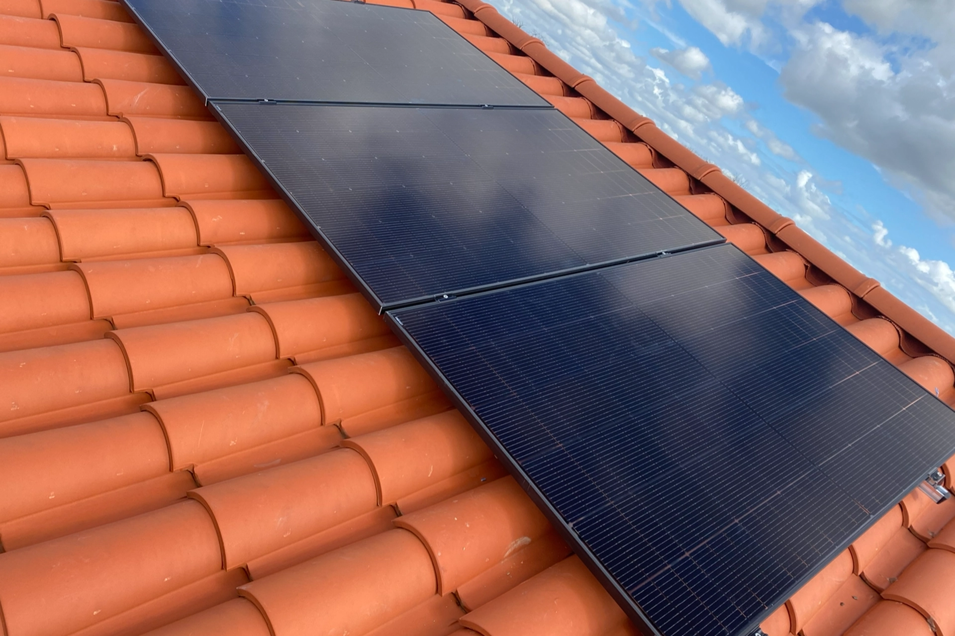 Panneaux solaire de près