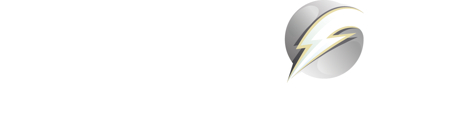 Logo rainbow energie blanc eclair dorée