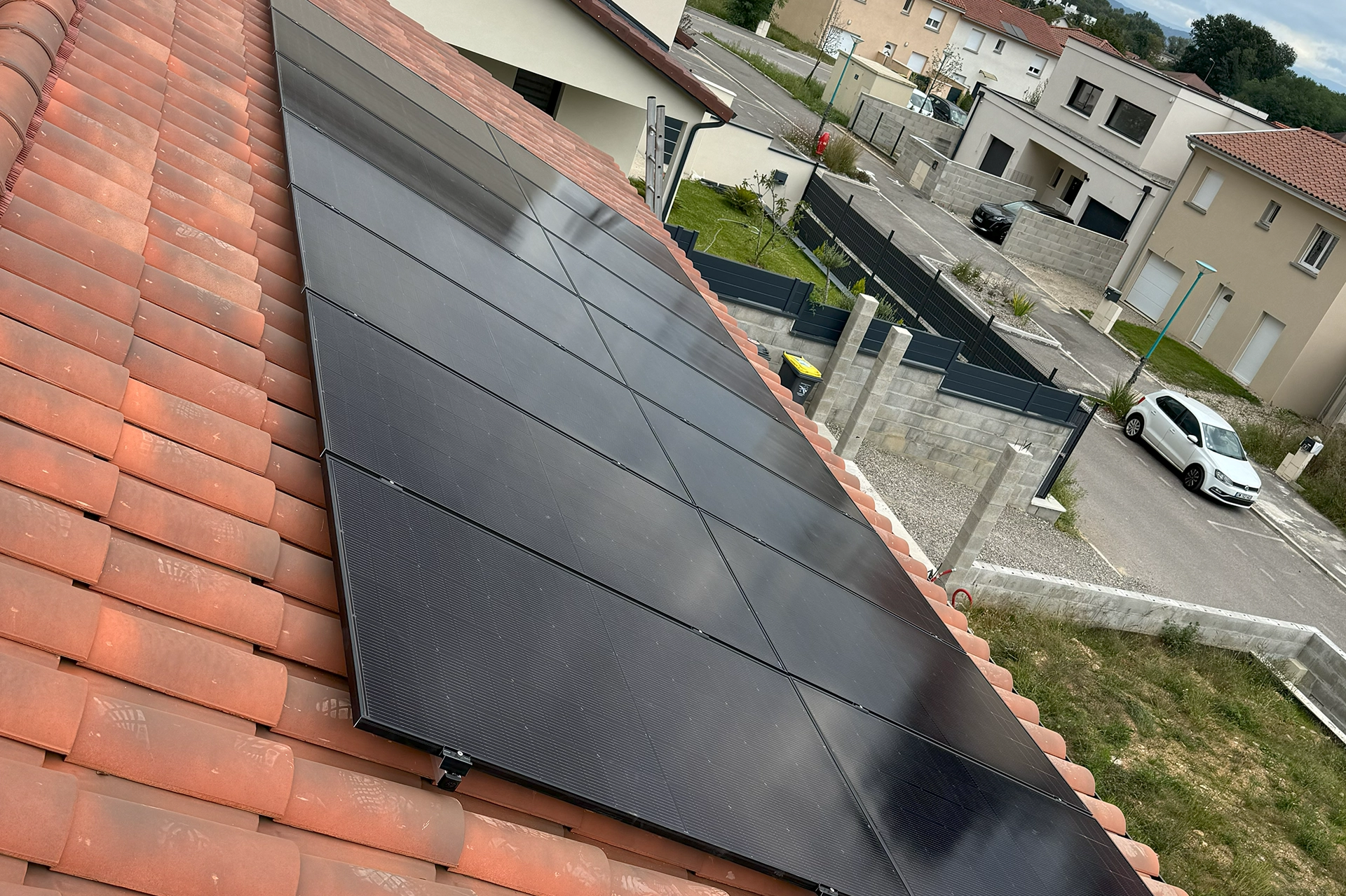 Panneaux solaires noir