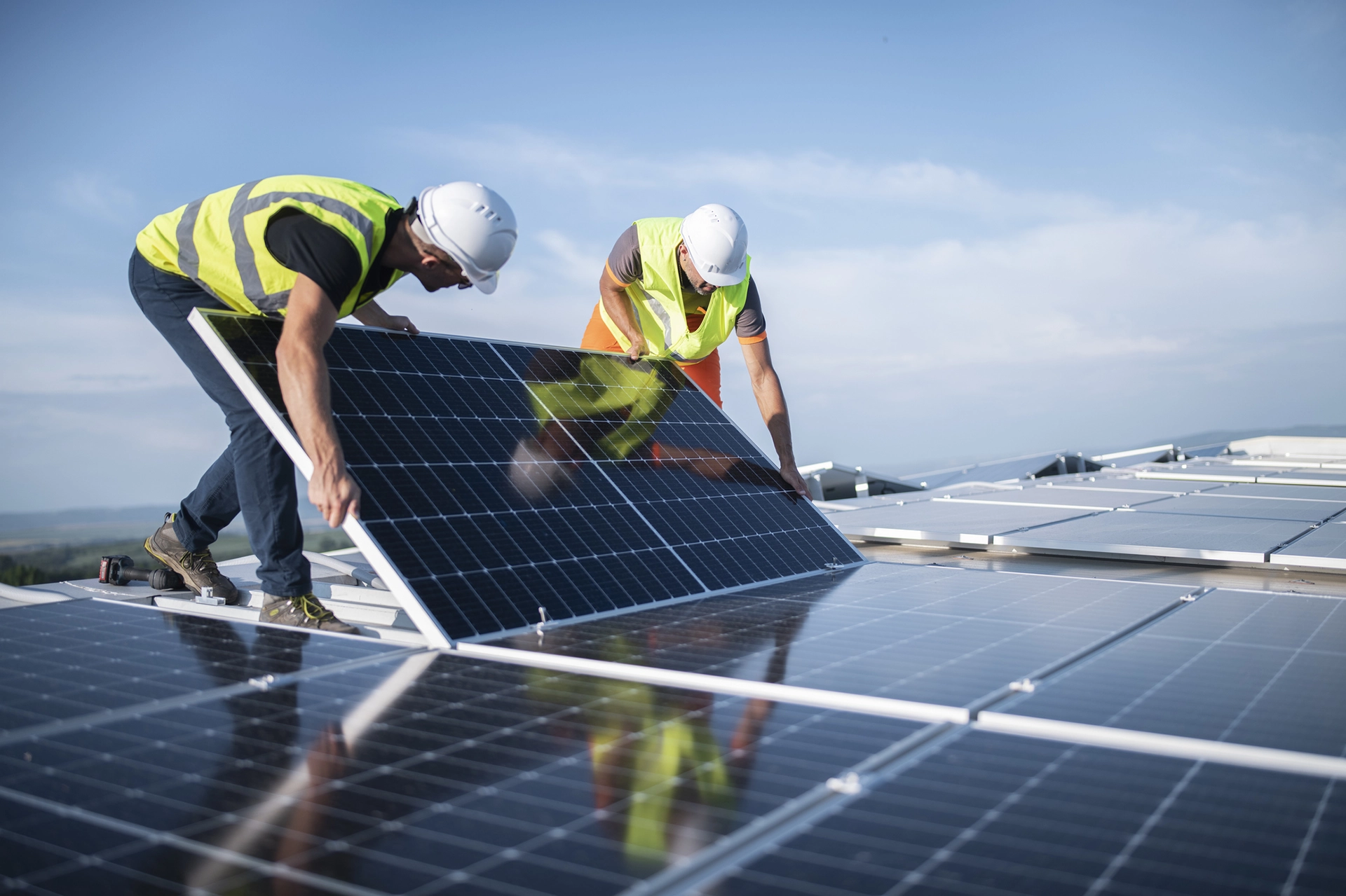 Pose de panneaux solaire par rainbow energie